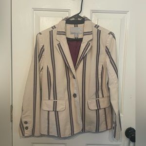Old Navy Ivory Striped blazer Size medium